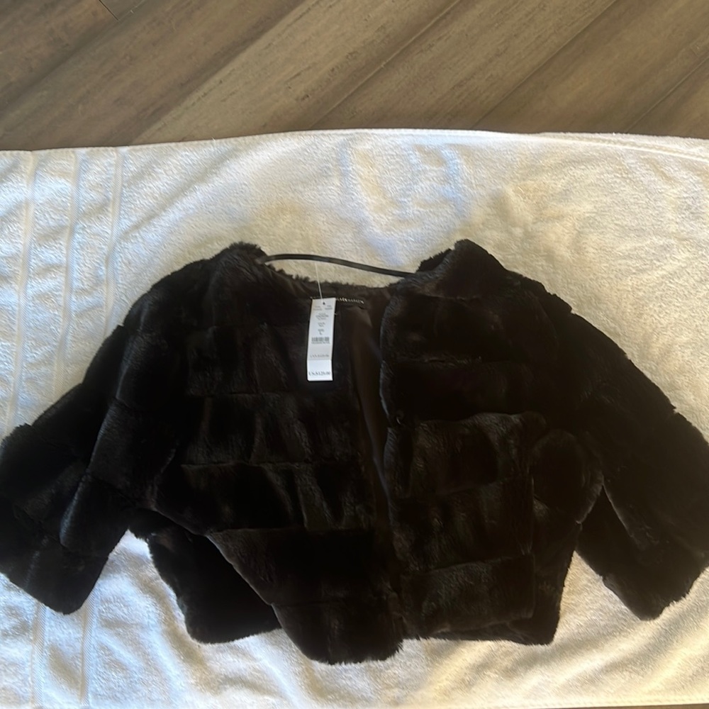 Black fake mink shall
